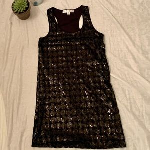 Shiny Black Mini dress